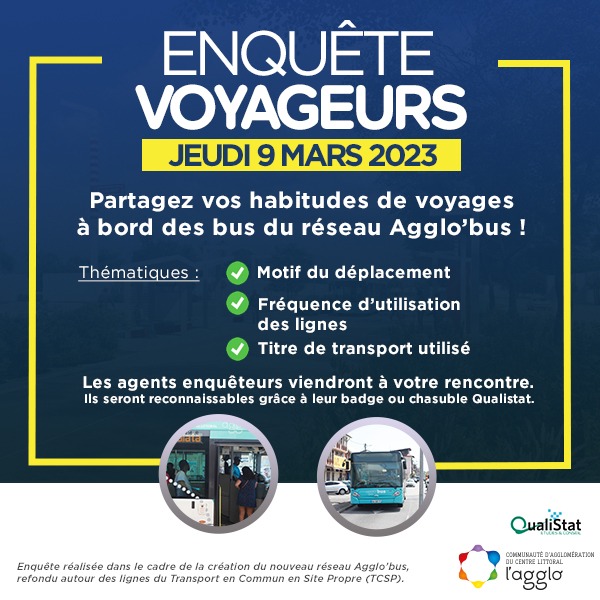 Enquête voyageurs - jeudi 9 mars 2023